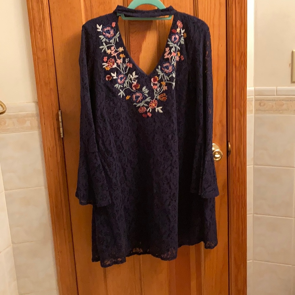 Flowy Navy Dress